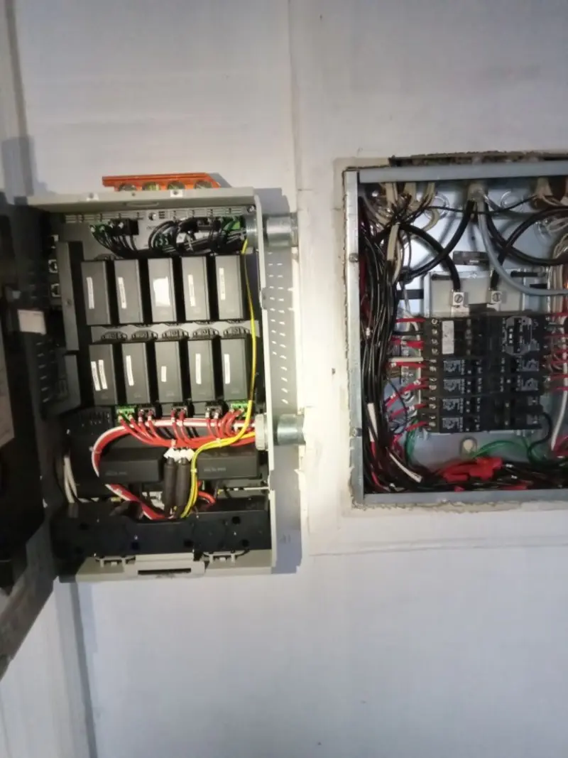 Electrical panel upgrade completed for Indoor Lighting Installation in St. Marys